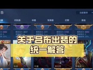 吕布操作界面出装攻略（无敌吕布！带你揭秘最强出装攻略）