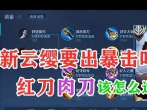 《新版本云英出装攻略视频——助你成为顶尖战士》（云英出装攻略，让你在游戏中独步江湖）
