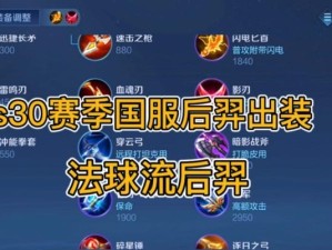 浩劫后羿出装铭文攻略大全（高分段必备攻略，让你成为浩劫后羿的王者）