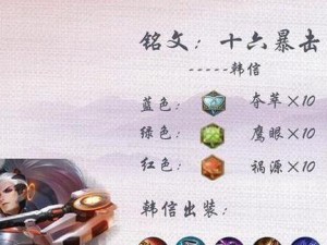 韩信训练局打法出装攻略——智谋胜于武力