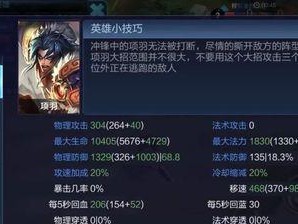 项羽攻略（玩转项羽，了解最佳装备和铭文选择！）